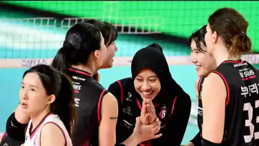 Megawati Hangestri bersama pemain Red Sparks.