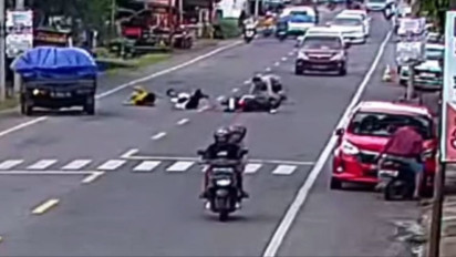 Diduga Sengaja Tabrakan Dirinya, Pejalan Kaki Di Takalar Sebabkan Kecelakaan Maut