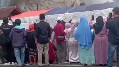 Duh! Pesta Pernikahan di Tasikmalaya Bubar Gegara Kebakaran, Tamu dan Pengantin Auto Bubarkan Diri