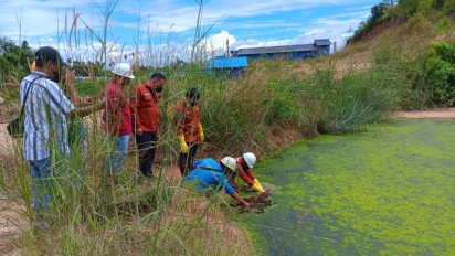 DLH OKU Selatan Menindaklanjuti Dugaan Limbah PT AGS Sebabkan Gagal Panen