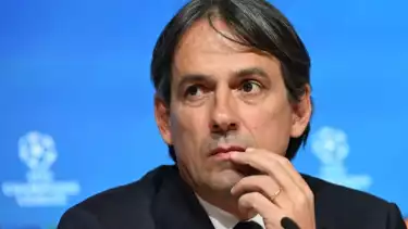 Pelatih Inter Milan, Simone Inzaghi di Konferensi Pers