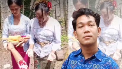 Agus Buntung Nikahi Gadis, di Pelaminan Diwakili Keris