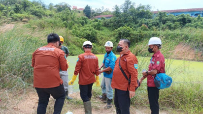 Limbah PT AGS Diduga Sebabkan Gagal Panen Petani, Hasilnya Uji Lab Masih Berlangsung