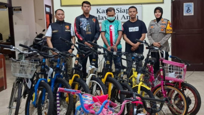 Aksi Nekat Pencuri Sepeda Pancal di Jombang Berakhir Usai Terekam CCTV Masjid