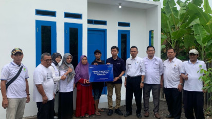 Wujud Komitmen Pembangunan Berkelanjutan, Peruri Resmikan Rumah Layak Huni di Karawang