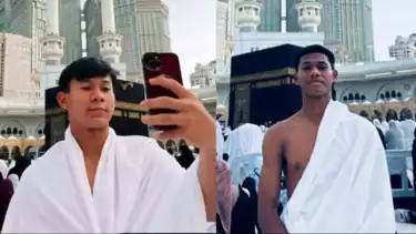 Pemain Timnas Indonesia U-17 jalani umrah
