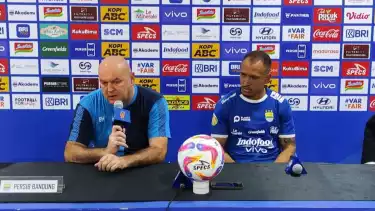 Pelatih Persib Bandung Bojan Hodak seusai laga kontra Bali United