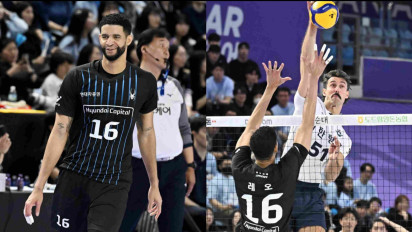 Media Korea Terpukau Aksi Dua Pemain Mega Liga Voli Korea di Jakarta Bhayangkara Presisi