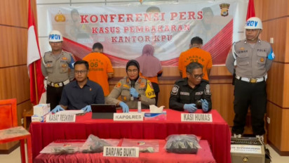 Polres Buru Berhasil Ungkap Kasus Pembakaran Kantor KPUD Buru Saat PSU, 3 Pelaku Ditangkap