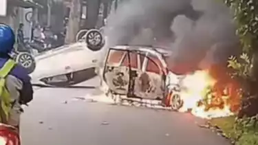 5 Fakta Mencengangkan Insiden Pembakaran 3 Mobil Polisi Depok