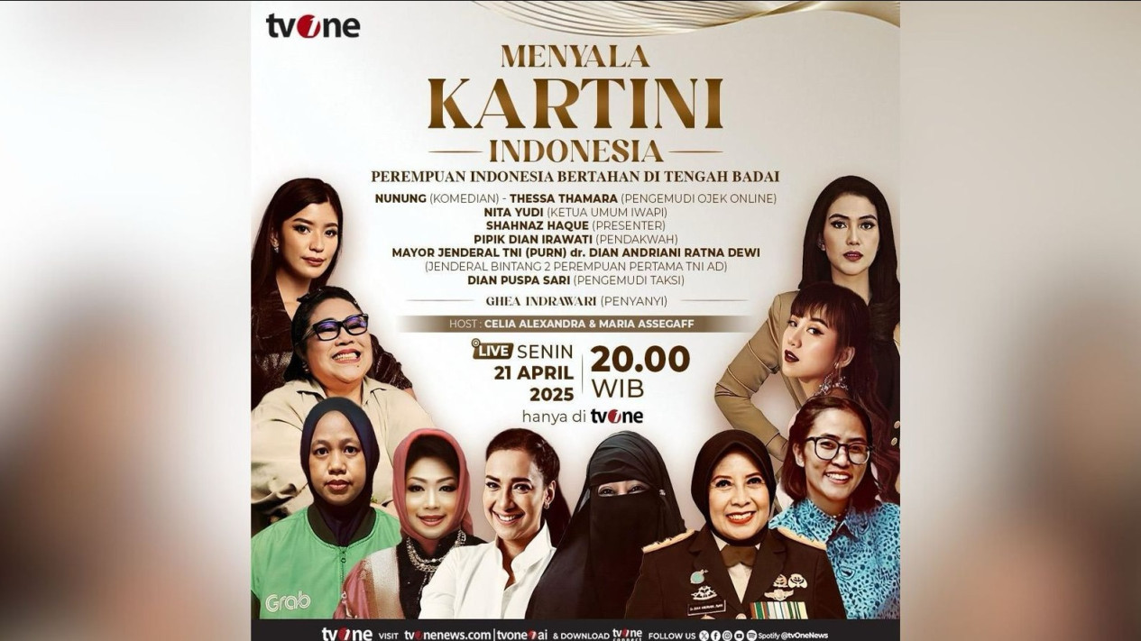 Para Perempuan Indonesia Telah Hadapi Badai Kehidupan yang Keras, Simak Kisahnya di Super Talkshow 'Menyala Kartini Indonesia' Malam Ini
            - galeri foto