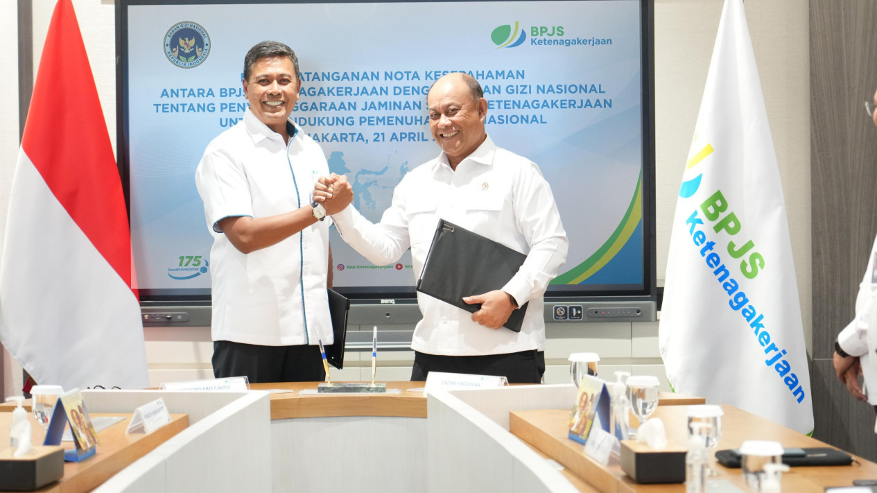 Dukung Program Pemerintah, BPJS Ketenagakerjaan dan BGN Sepakat Lindungi Seluruh Pekerja Di Ekosistem MBG
            - galeri foto