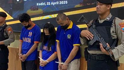 Pasutri dan Narapidana di dalam Lapas Mengedarkan Sabu 1 KG