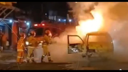 Minibus Muatan BBM Terbakar di Kota Batu, Polisi Lakukan Penyelidikan
