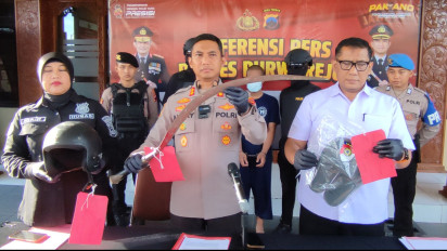 Akibat Pengaruh Obat Terlarang, Dua Remaja Pelaku Curas Bacok Warga di Purworejo