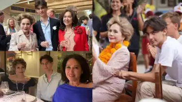 Potret kebersamaan Frederik Kiran dengan ibu dan neneknya.