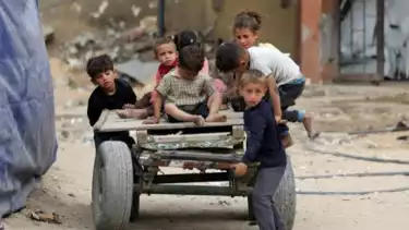 Ilustrasi Anak-anak Palestina di Jalur Gaza