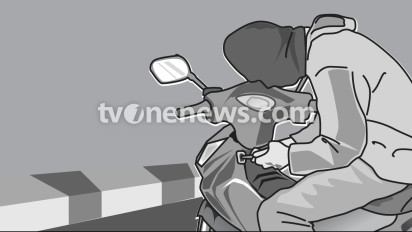 Motor Kurir Shopee Food Digasak Maling saat Ambil Orderan di Hollywood Junction Cikarang