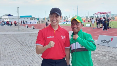 Raih Emas, Pelari Asal Sumut Kumandangkan Indonesia Raya di Singapura