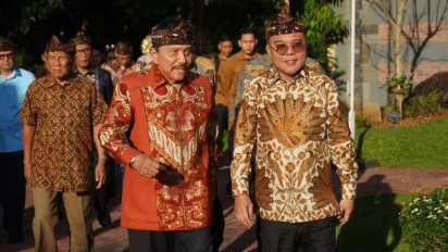 Disambut Hendropriyono, Dasco Kunjungi Kraton Majapahit Jakarta