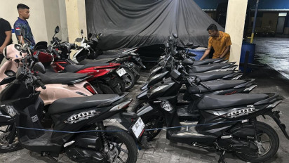 Ditpolairud Polda Jatim Gagalkan Penggelapan Puluhan Motor yang akan Dikirim Lewat Laut