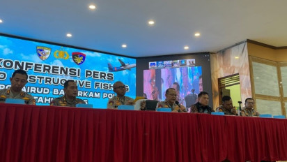 Korpolairud Ungkap 72 Kasus Destructive Fishing Periode Februari-Maret 2025, Rugikan Negara Capai Rp45 Miliar