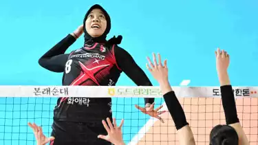 Megawati Hangestri saat masih berseragam Red Sparks