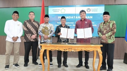 Hadiri Penandatanganan Nota Kesepahaman UNKHAIR Ternate dan Baranting, Wakil Walikota Ternate Sambut Baik Kerjasama Strategis Kedua Lembaga