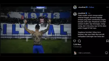 Ciro Alves berpamitan