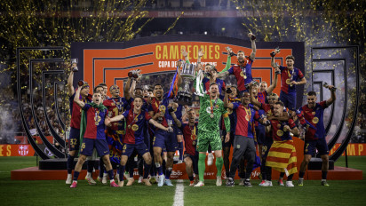 Final Copa Del Rey: Barcelona Juara Dramatis, Real Madrid Banjir Kartu Merah Usai Rudiger Timpuk Wasit
