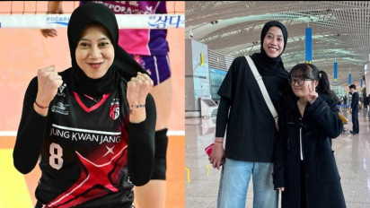 Tak Kuat Lagi Tahan Rindu, Fans 'Bocil' Red Sparks Ini Rela Terbang Jauh-jauh dari Korea ke Indonesia Demi Susul Megawati Hangestri