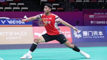 Ubed Jalani Debut Manis di Piala Sudirman 2025 usai Bawa Indonesia Menang Telak dari Timnas Inggris