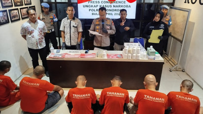 Polisi Tangkap 7 Pengedar Narkoba yang Menyasar Konsumen Pelajar di Ponorogo