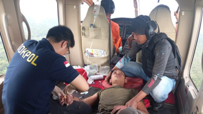 Bharatu Komang Ngurah Sempat Kritis sengatan Lebah Pencarian Iptu Tommy di Hutan Belantara