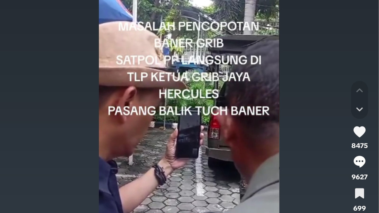 Heboh Hercules Murka ke Satpol PP Gara-gara Spanduk GRIB Jaya Dicopot, Netizen Geram: Pemerintah Takut Sama Preman!
            - galeri foto