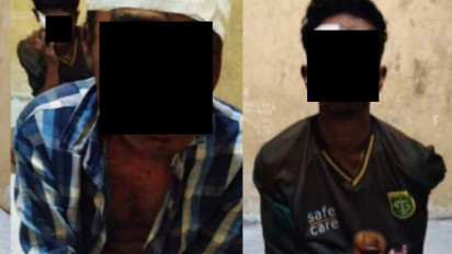 Dua Pemuda Surabaya Dihajar Massa Hingga Babak Belur Usai Curi Motor di Gresik