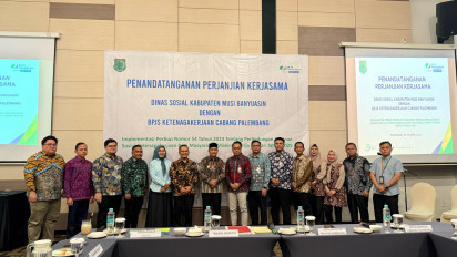 45 Ribu Masyarakat Miskin Pekerja Rentan Kabupaten Musi Banyuasin Terlindungi Program Jaminan Sosial, BPJS Ketenagakerjaan: Wujud Negara Hadir