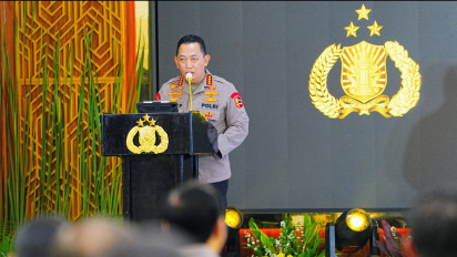 Kapolri Jenderal Listyo Hadiri Pembukaan Rapat Kerja Teknis Gabungan Seluruh Divisi