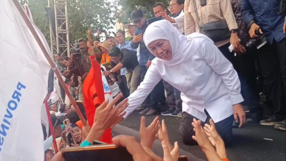 Gubernur Khofifah bersama Ribuan Buruh se Jatim Sepakati 17 Tuntutan di Hari Buruh Internasional