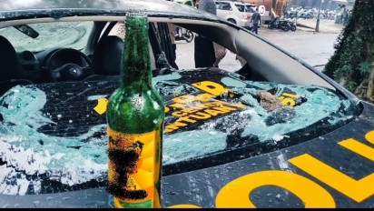 Mobil Polisi Dirampas WN China Usai Tabrak Calya di Jakpus