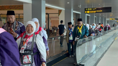 376 Calon Jamaah Haji Emberkasi Surabaya Kloter Satu Berangkat lewat Bandara Juanda Surabaya