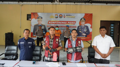 Dua Karyawan Curi Kabel Listrik Milik Gudang di Jatikalang Krian, Sidoarjo