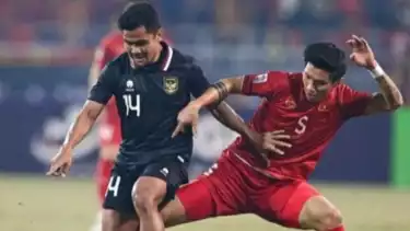 Timnas Indonesia melawan Vietnam.