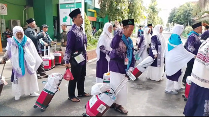 99 Persen Bergabung dalam KBIH, Jemaah Haji Surabaya Siap Berangkat ke Tanah Suci