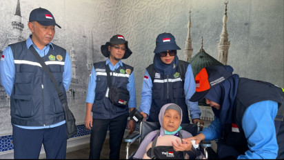 Jemaah Haji Indonesia Dilakukan Pemeriksaan Kesehatan Saat Tiba di Arab Saudi Usai Lakukan Perjalanan dari Tanah Air 