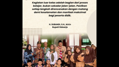 Sekolah Boleh Adakan Outdoor Learning (ODL) Lagi, Bupati Subandi Minta Tetap Utamakan Keselamatan Anak Didik