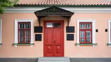Ilustrasi pintu rumah