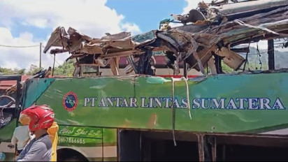 Laka Maut Tewaskan 12 Penumpang di Padang Panjang, Sopir dan Kernet Bus ALS Diamankan Polisi
