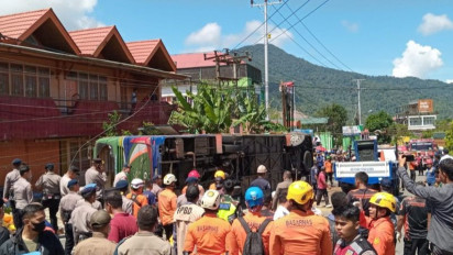 Update Terbaru Kecelakaan Maut Bus ALS di Padang Panjang, 12 Orang Dinyatakan Tewas, Banyak yang Terjepit