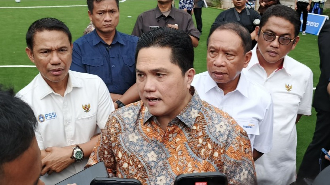 Erick Thohir Jawab Tudingan Bos Semen Padang soal Mafia Bola di Indonesia: Buktikan Jangan Saling Tuduh
            - galeri foto